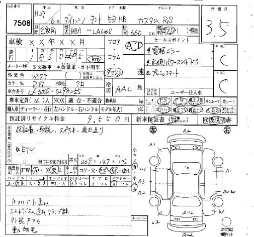 Daihatsu Tanto  с аукциона в Японии