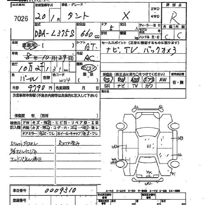 Daihatsu Tanto  с аукциона в Японии