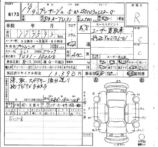 Nissan Presage  с аукциона в Японии