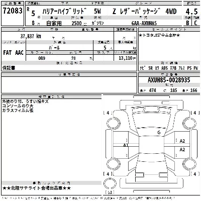 Toyota HARRIER HYBRID