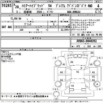 Toyota HARRIER HYBRID
