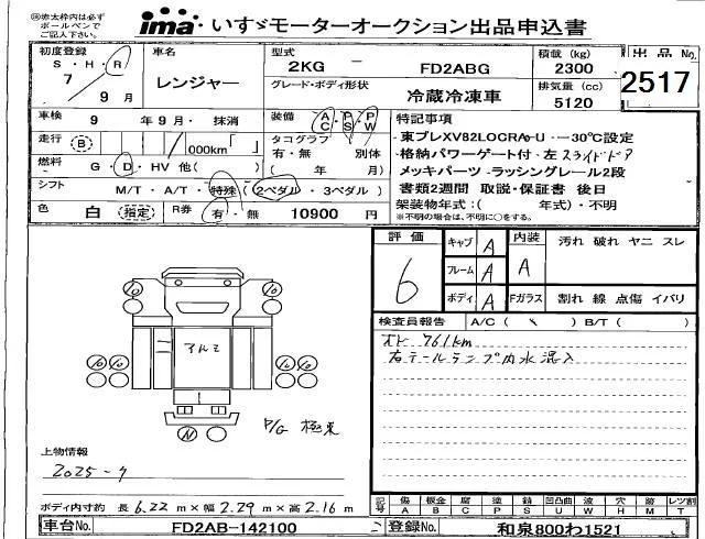 Hino Ranger  с аукциона в Японии
