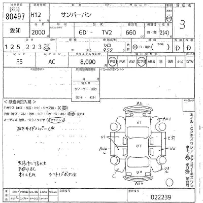 Subaru SAMBAR VAN