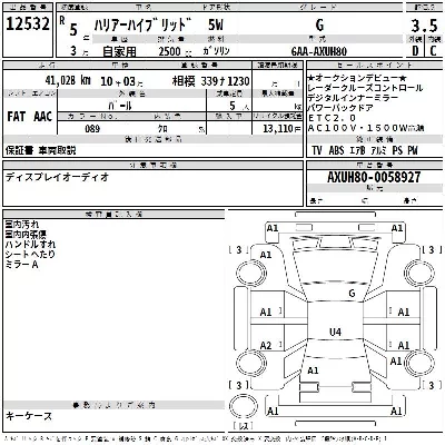 Toyota HARRIER HYBRID
