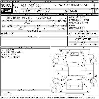 Toyota HARRIER HYBRID