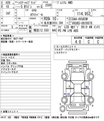 Toyota HARRIER HYBRID
