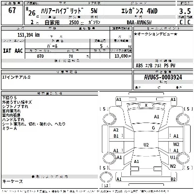 Toyota HARRIER HYBRID