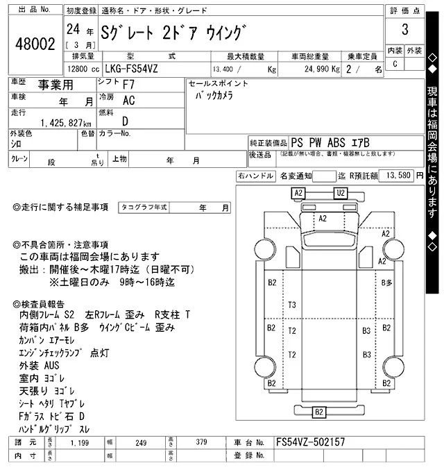Mitsubishi Fuso Super Great  с аукциона в Японии
