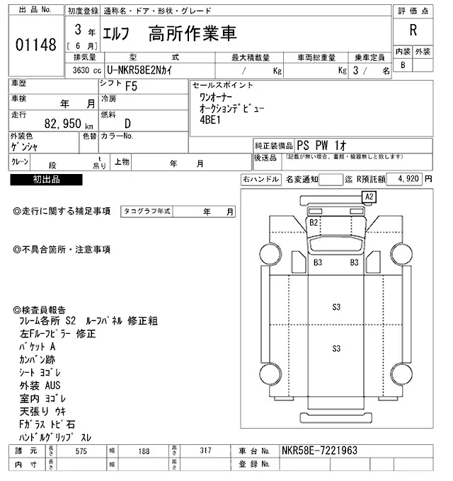 Isuzu Elf  с аукциона в Японии