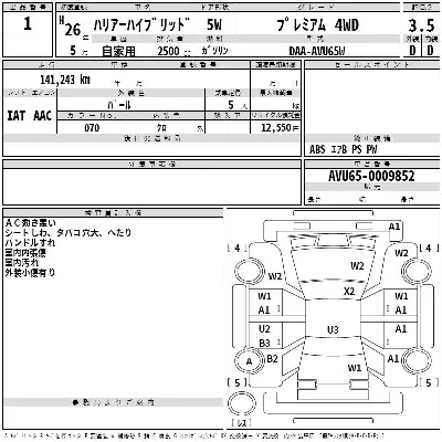 Toyota HARRIER HYBRID