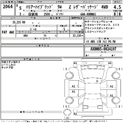 Toyota HARRIER HYBRID