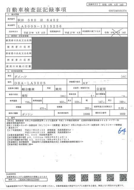 Daihatsu Mira e:S  с аукциона в Японии
