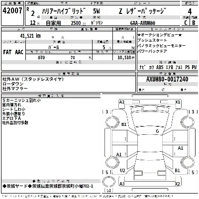 Toyota HARRIER HYBRID