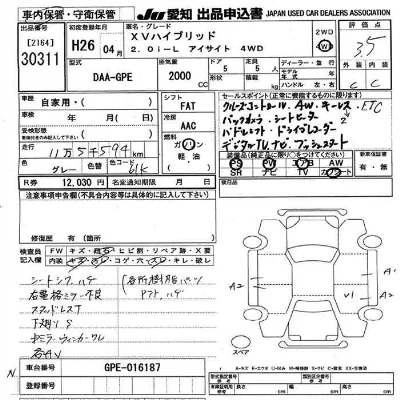 Subaru SUBARU XV