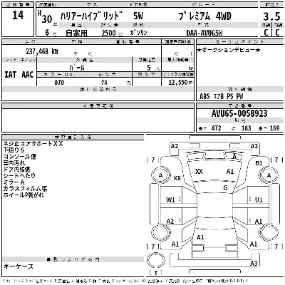 Toyota HARRIER HYBRID
