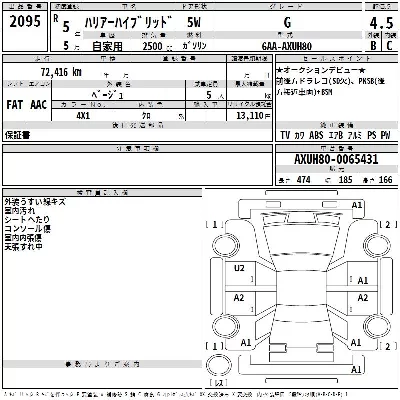Toyota HARRIER HYBRID