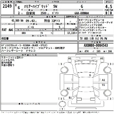 Toyota HARRIER HYBRID