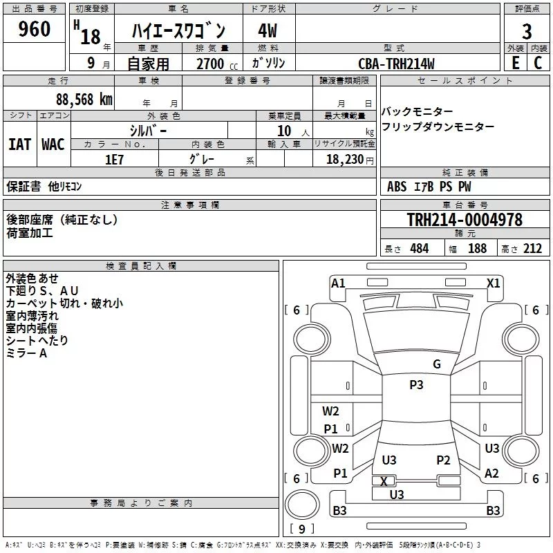 Toyota HiAce  с аукциона в Японии