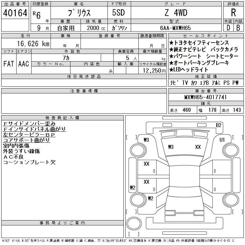 Toyota Prius  с аукциона в Японии