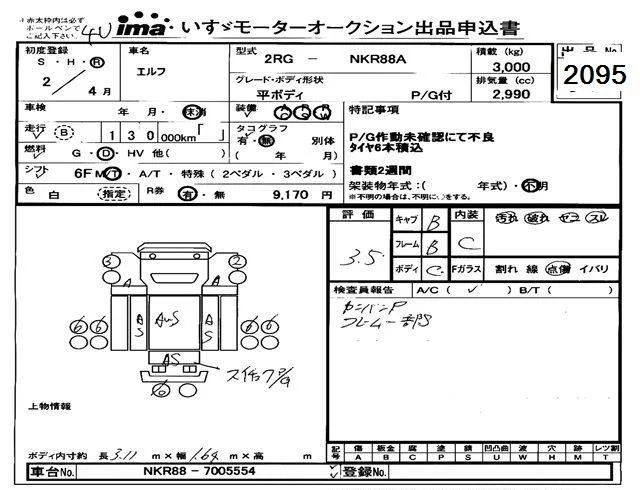 Isuzu Elf  с аукциона в Японии