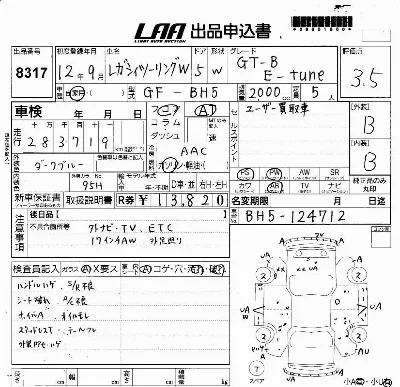 Subaru LEGACY TOURING WAGON