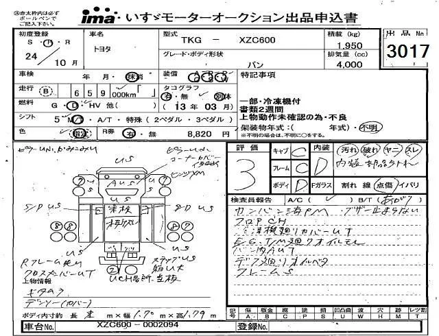 Toyota ToyoAce  с аукциона в Японии