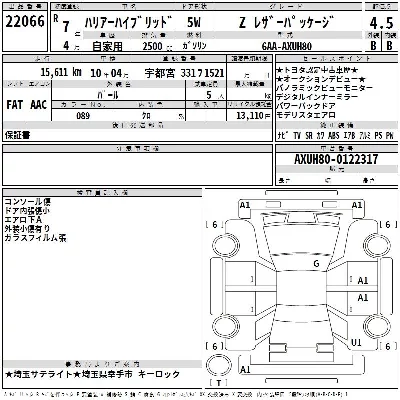 Toyota HARRIER HYBRID