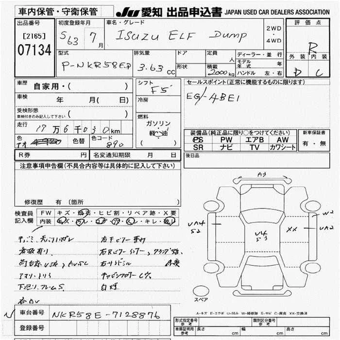 Isuzu Elf  с аукциона в Японии