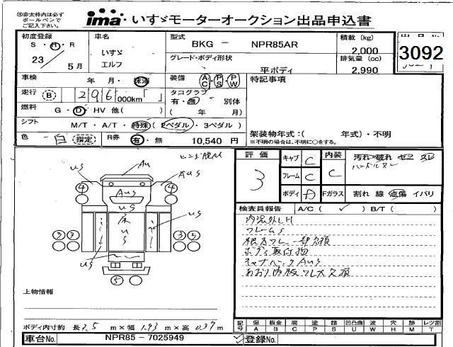 Isuzu Elf  с аукциона в Японии