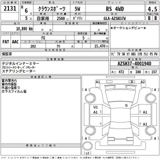 Toyota Crown Sport  с аукциона в Японии