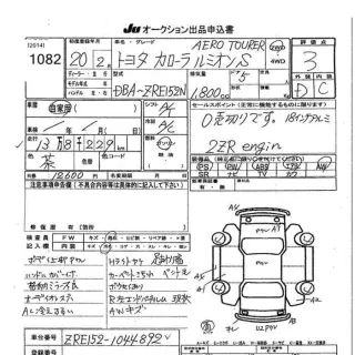 Toyota Corolla Rumion  с аукциона в Японии
