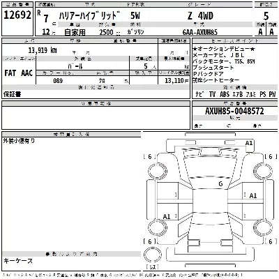 Toyota HARRIER HYBRID