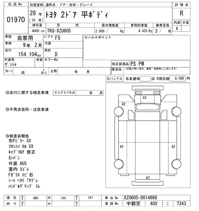 Toyota ToyoAce  с аукциона в Японии