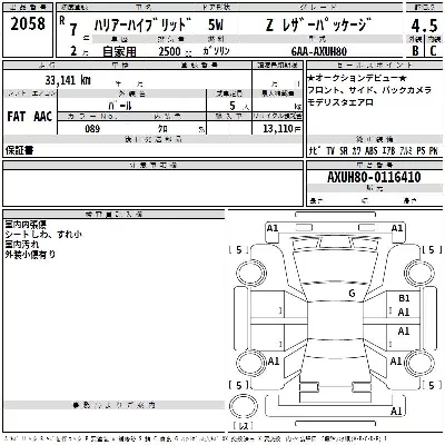 Toyota HARRIER HYBRID