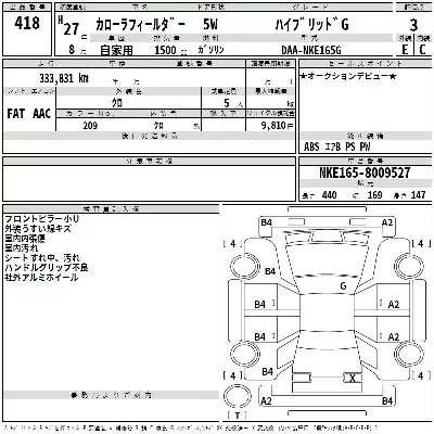 Toyota Corolla Fielder