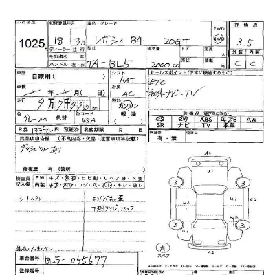 Subaru LEGACY B4