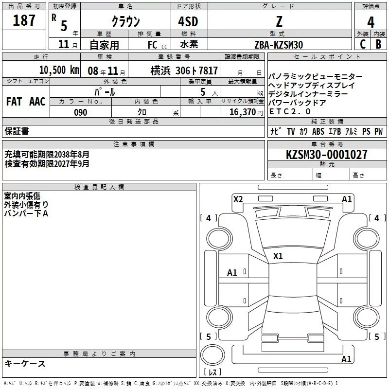 Toyota Crown  с аукциона в Японии
