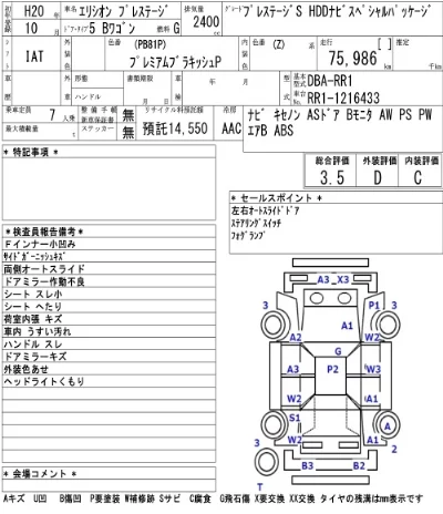 Honda ELYSION PRESTIGE