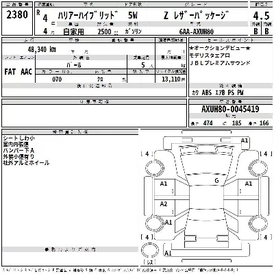 Toyota HARRIER HYBRID
