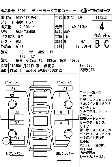 Toyota HARRIER HYBRID