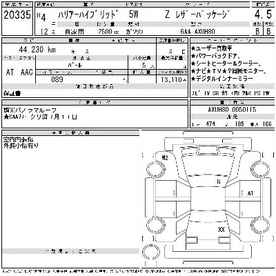 Toyota HARRIER HYBRID