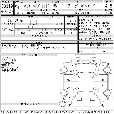Toyota HARRIER HYBRID