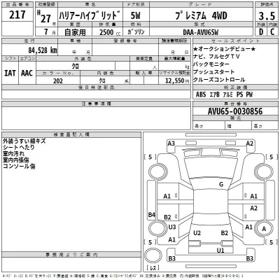 Toyota HARRIER HYBRID