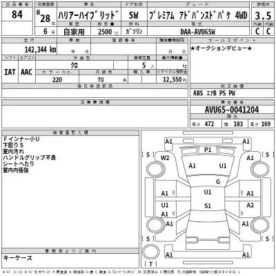 Toyota HARRIER HYBRID