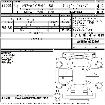 Toyota HARRIER HYBRID
