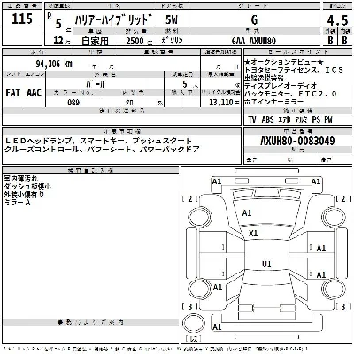 Toyota HARRIER HYBRID