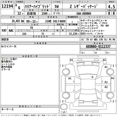 Toyota HARRIER HYBRID