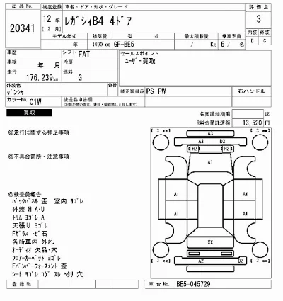 Subaru LEGACY B4