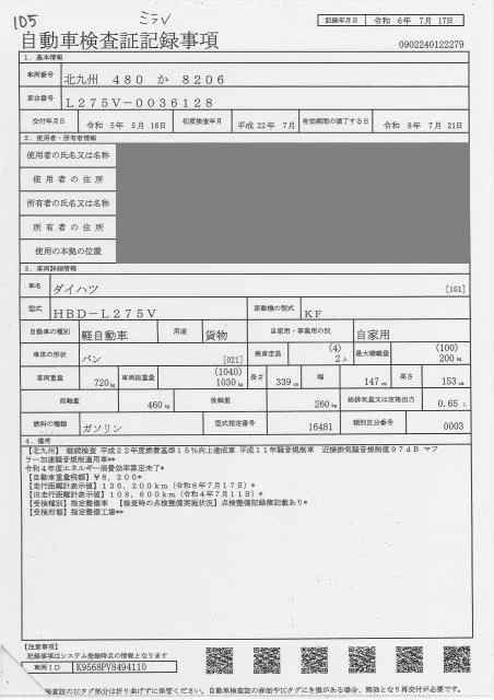 Daihatsu Mira  с аукциона в Японии