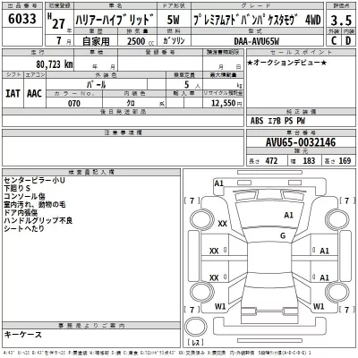 Toyota HARRIER HYBRID